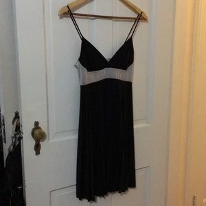 Black mini pleated dress
